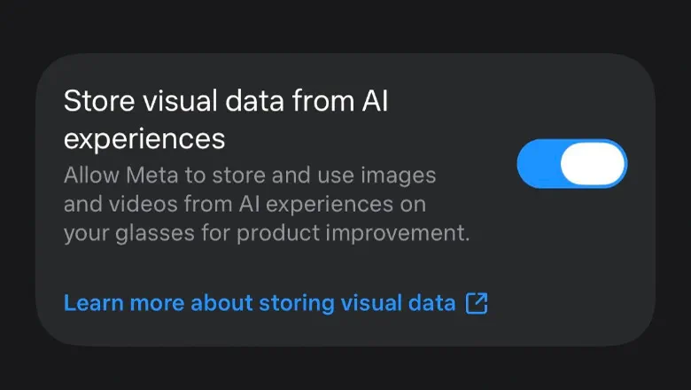 How to Stop Meta Training AI on Your Smart Glasses' Visual Data