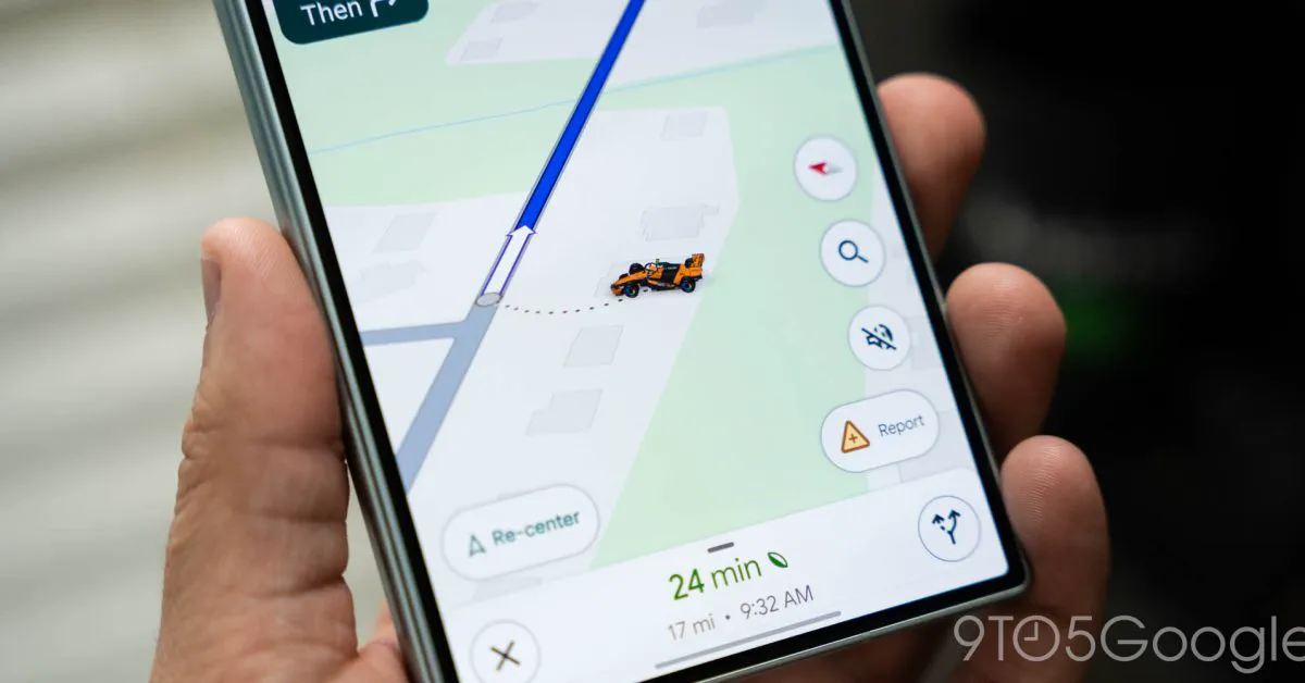 Google Maps Adds McLaren F1 Car Navigation Icon for US Grand Prix